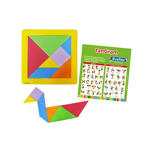 Tangram Evaflex Estandar de GomaEva C/8 Piezas Multicolor BL