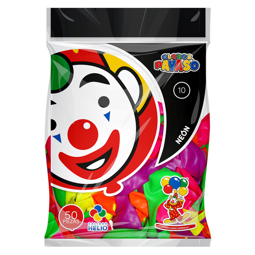 Globo Payaso # 10 Neon Surtido