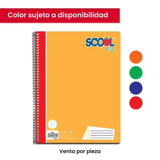 Cuaderno Scool Profesional Espiral Cuadro c7 100H