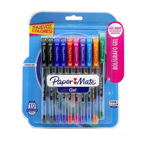 Bolígrafos Paper Mate De Gel Punto Fino Surtido precio por unidad