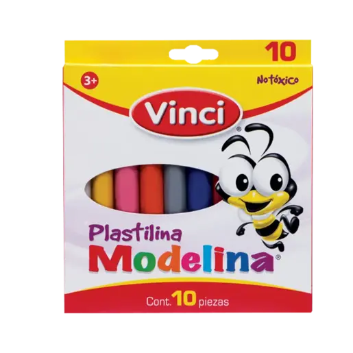 Plastilina Vinci En Barras Modelina Colores Surtidos Cj10