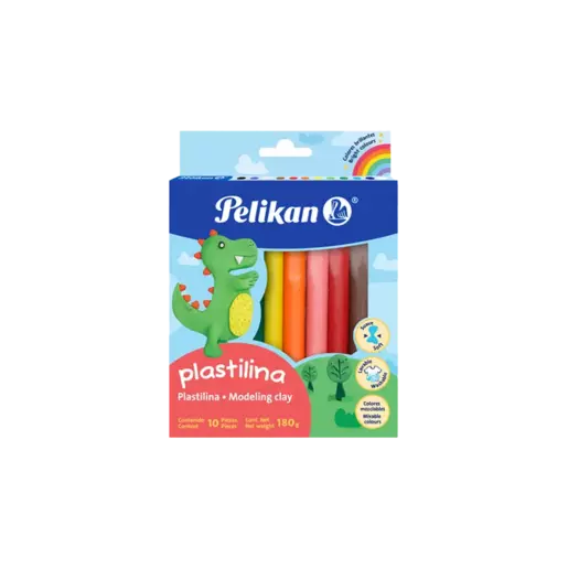 Plastilina Barra Pelikan Solido Surtido CJ10