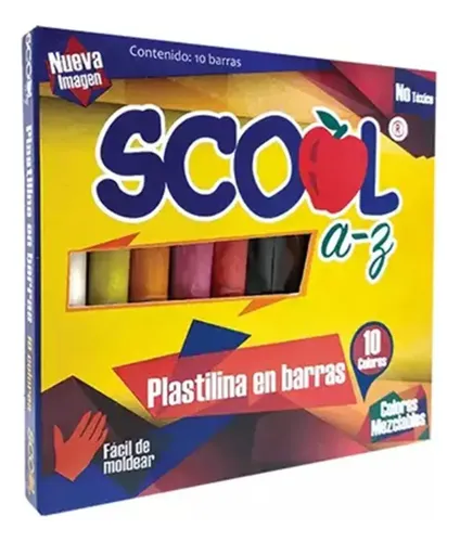 Plastilna Barra Scool Colores Surtidos C10