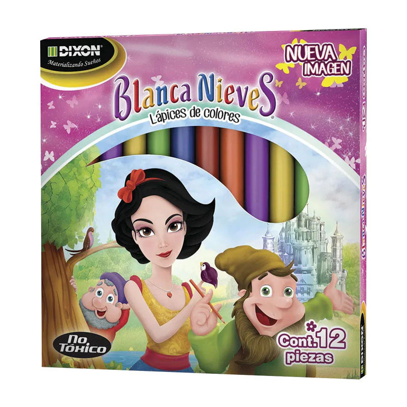 Colores Dixon Blanca Nieves Corto Redondo Cj12
