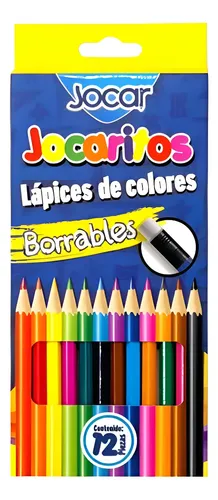 Colores Jocar Hexagono Largo Borrables Cj12