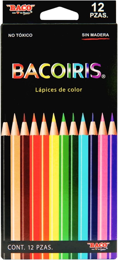 Colores Baco Iris Redondos Largo Bacotw Cj12