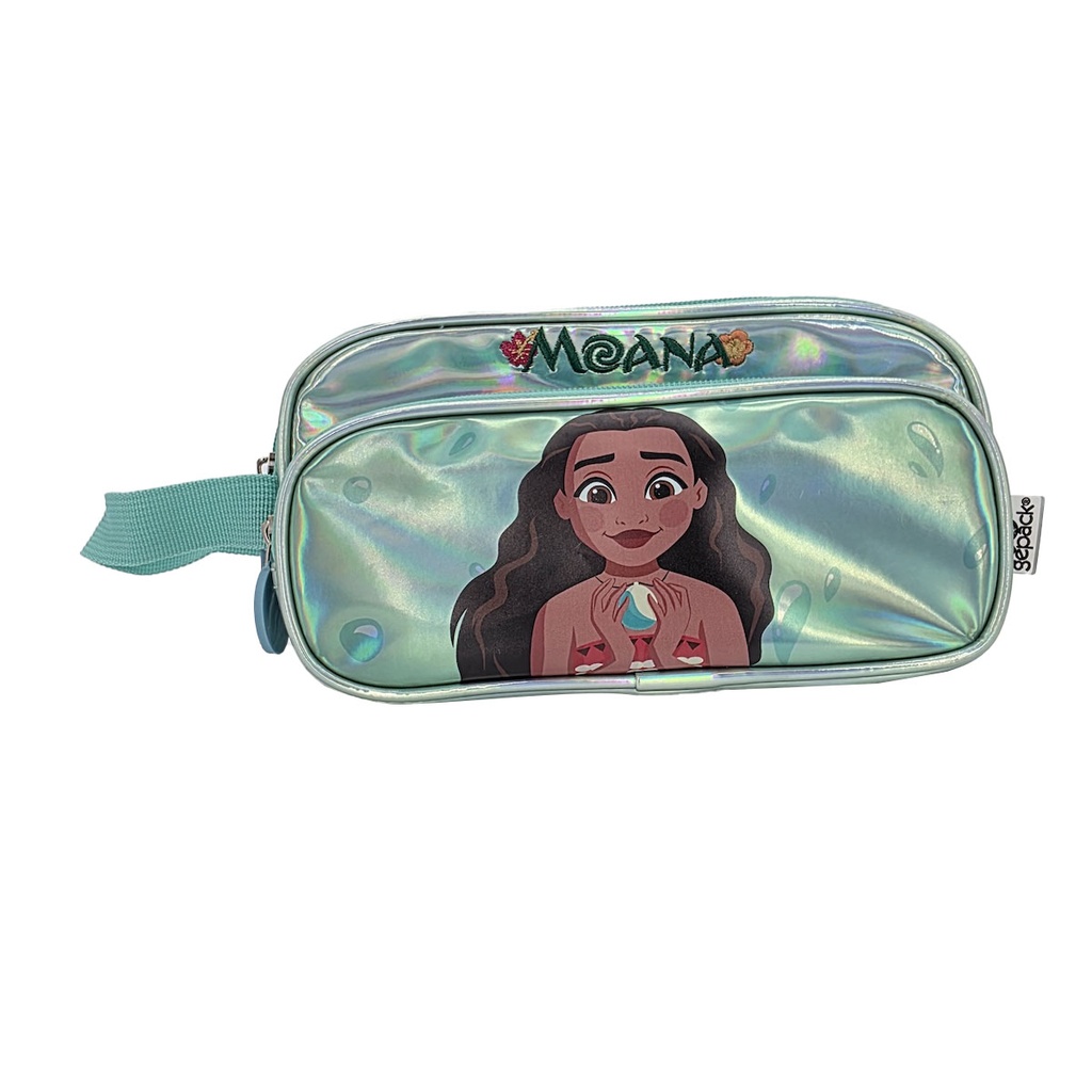 Lapicera Triple Cierre Disney Moana Verde Menta