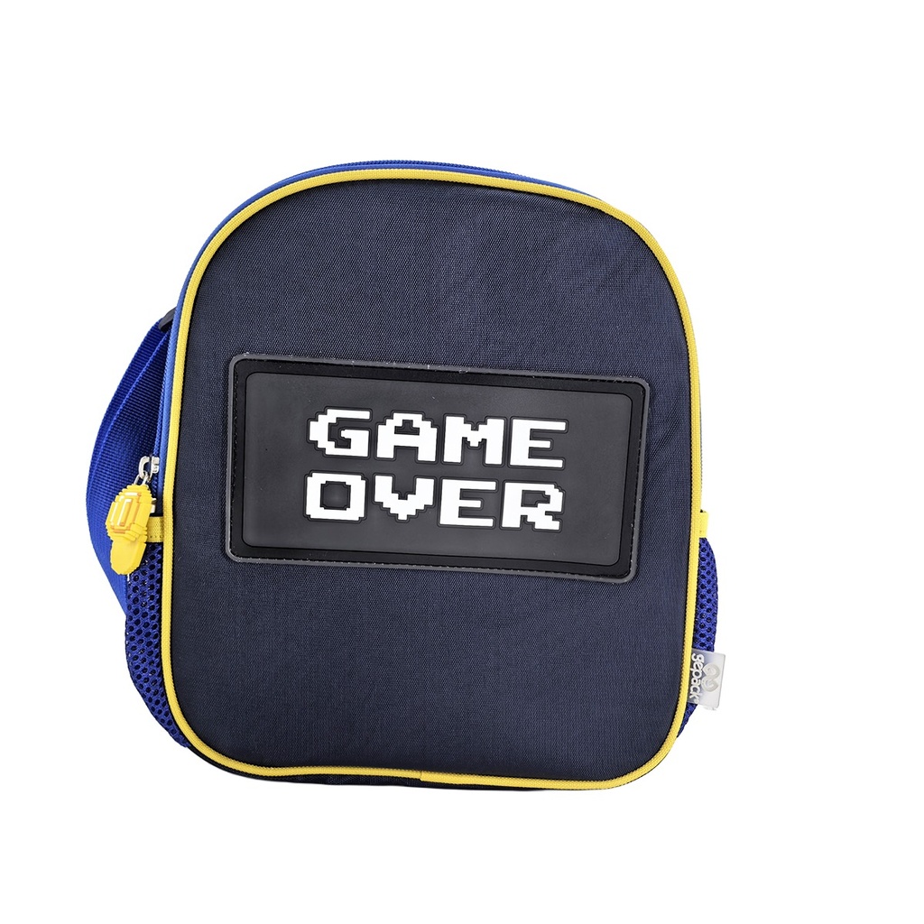 Lonchera Gepack Game Over Azul con Negro