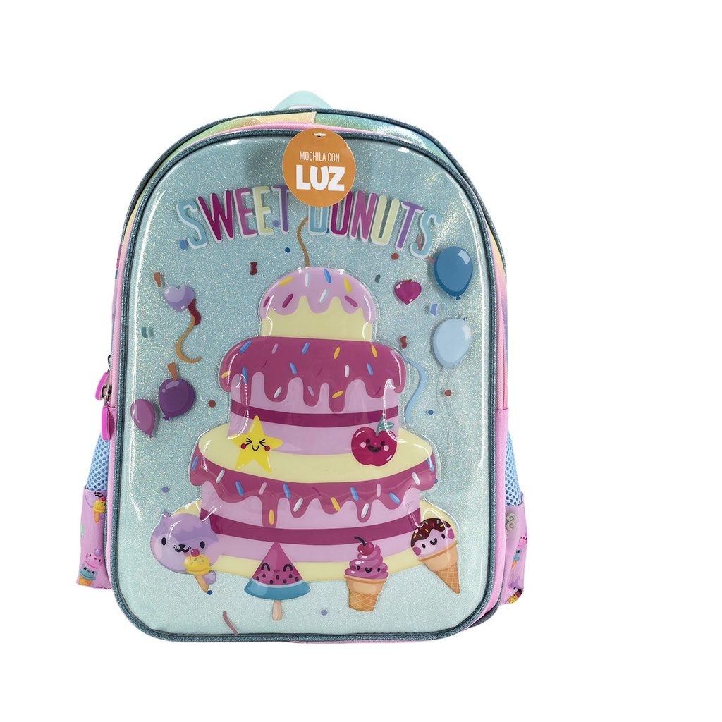 Mochila Gepack Sweet Donuts Con Luz