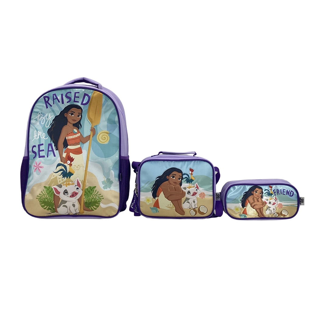 Set 3 En 1 Gepack Moana Lila