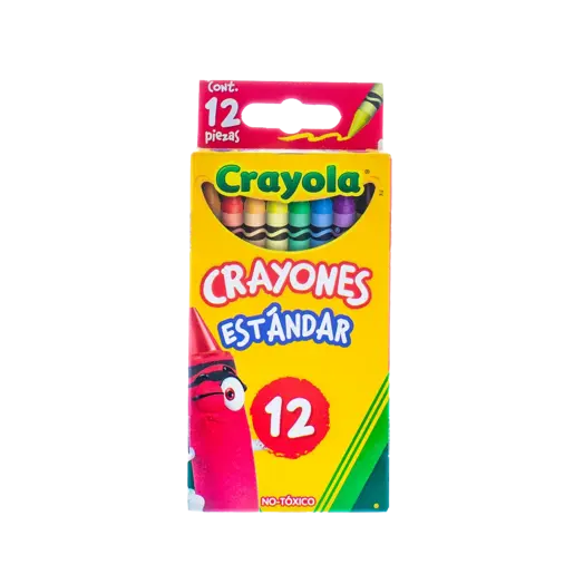 Crayones Crayola Redondos Delgados De Cera Multicolor CJ12